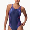 Show Speedo Engineered Print Butterfly Back One Piece