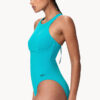 Show Speedo Solid Racerback Zip One Piece (image 3)