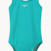 Show Speedo Girls Solid Medalist One Piece