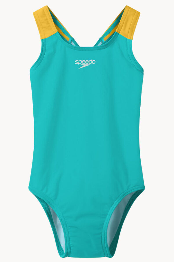 Speedo Girls Solid Medalist One Piece