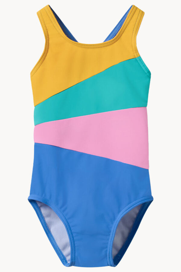 Speedo Girls Radiating Splice One Piece