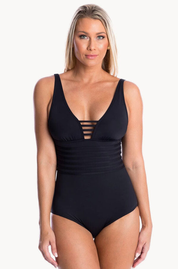 Togs Plain Binded V Neck One Piece