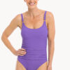 Show Togs Plain Textured Scoop Neck One Piece