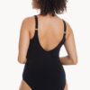 Show Togs Plain Ruched V Neck One Piece (image 3)