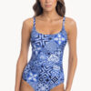 Show Togs Oahu Pleated Scoop Neck One Piece
