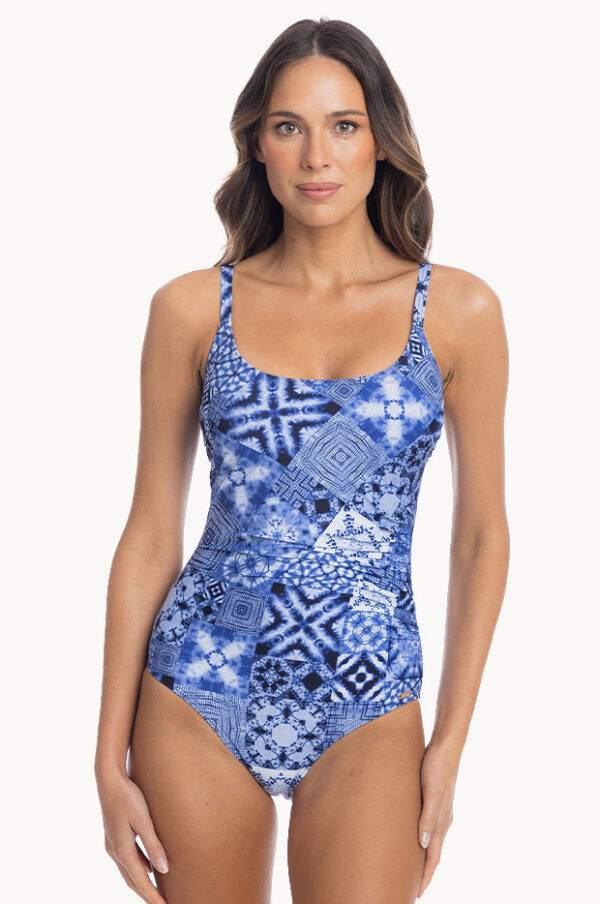 Togs Oahu Pleated Scoop Neck One Piece