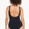 Show Togs Plain Mesh Pleated High Neck One Piece (image 3)