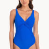Show Togs Plain Gathered Twist Front One Piece (image 3)