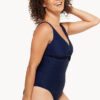 Show Togs Plain Textured Twist Front One Piece (image 3)