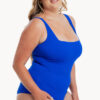 Show Togs Pebbled Square Neck One Piece (image 3)