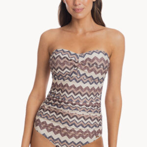 Togs Chestnut Bandeau One Piece