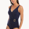 Show Togs Luxe Navy Surplice One Piece (image 3)