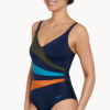 Show Zoggs Mandira Wrap Panel Classicback One Piece