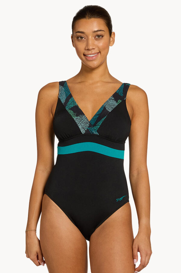Zoggs Evergreen Square Back One Piece