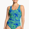 Show Zoggs Wings Navy Ecofeel Scoopback One Piece (image 2)