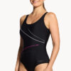 Show Zoggs Safari Leaf Macmaster Adjustable Scoopback One Piece (image 3)