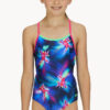 Show Zoggs Girls Flair Sprintback One Piece