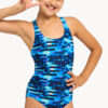 Show Zoggs Girls Drone Rowleeback One Piece (image 2)