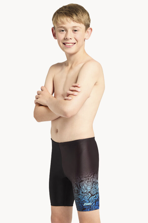 Zoggs Boys Rumble Blue Mid Jammer