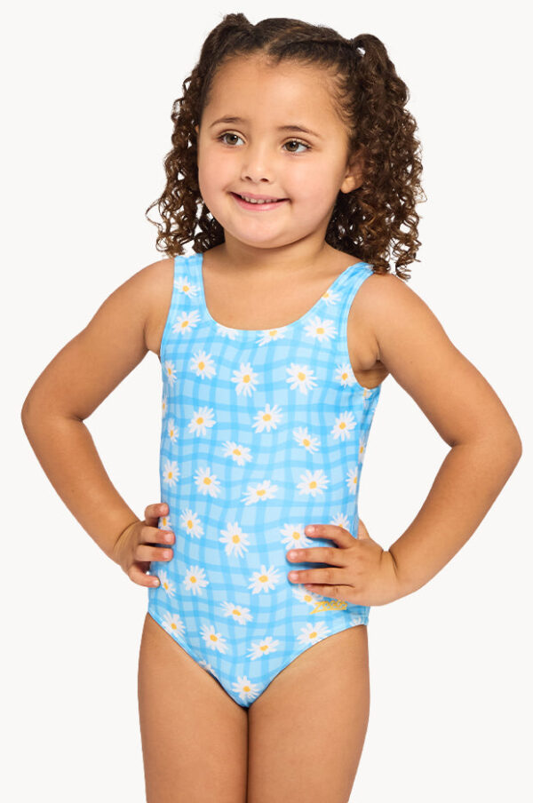 Zoggs Girls Daisy Check Scoopback One Piece