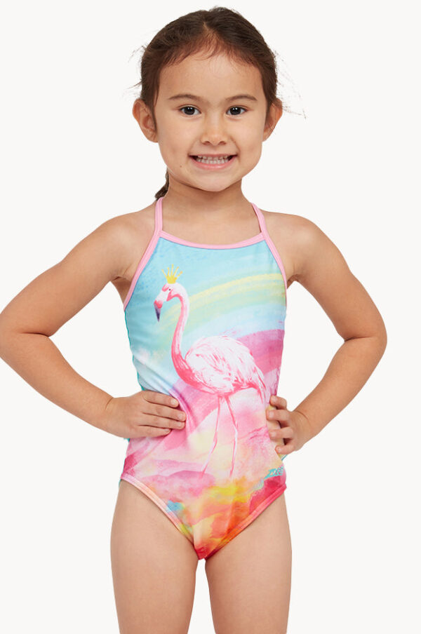 Zoggs Girls Queeningo Cross Back One Piece