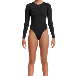 Funkita Ladies Still Black Solid Long Life Flyer One Piece