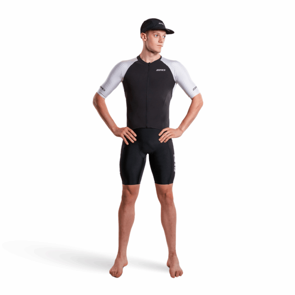 Zone3 Lava Long Distance Full Zip Short Sleeve Trisuit